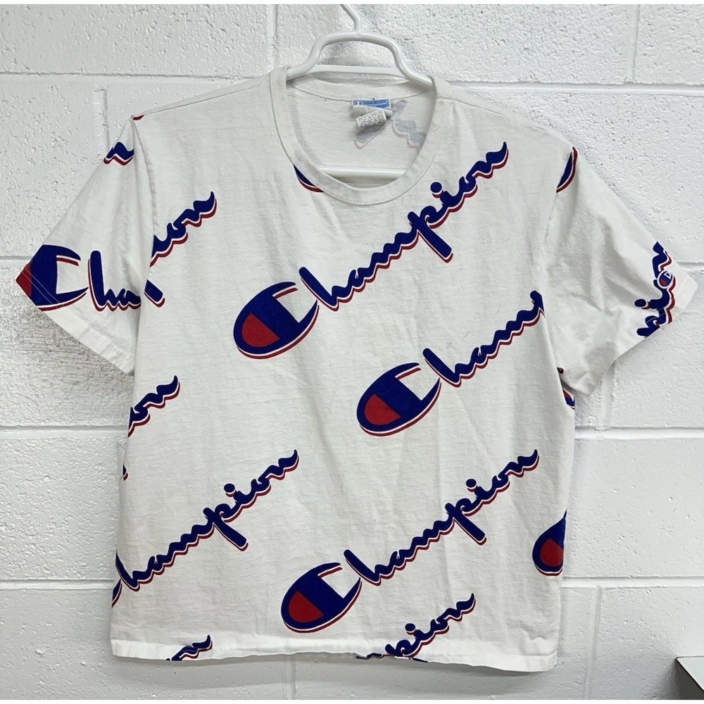 Champion Monogram Big Logo‎ T-Shirt / Men's Size XL
